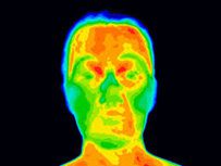 Non-contact body heat monitored by EBT Kiosk