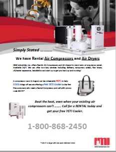 Email Flyer Compressor Rental Program