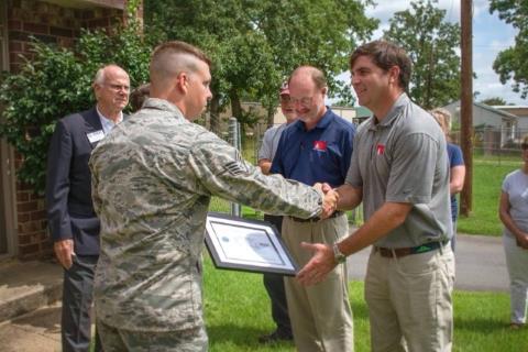 Patriot Award presentation for I & M associates Clay Mardre